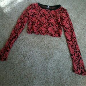 See through crop top